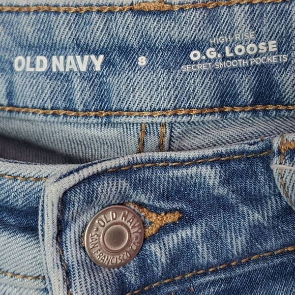 Old Navy Women's High Rise OG Loose Jeans Nessa Light Wash sz 8 - Picture 6 of 8
